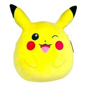 Squishmallow Winking Yellow Pikachu Pokemon 20” Plush 2023 New with Tags